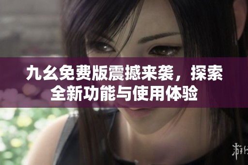 九幺免费版震撼来袭，探索全新功能与使用体验