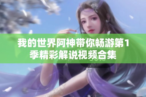 我的世界阿神带你畅游第1季精彩解说视频合集