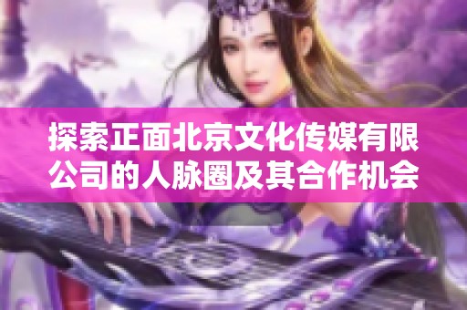 探索正面北京文化传媒有限公司的人脉圈及其合作机会