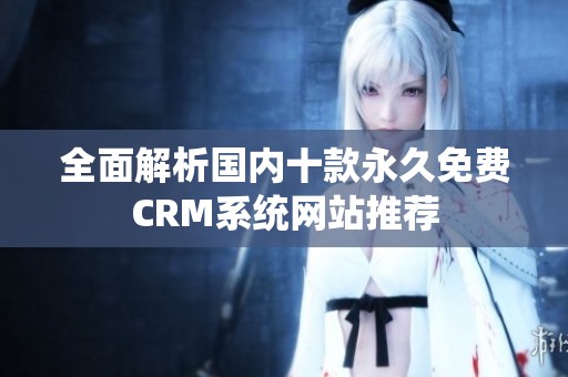 全面解析国内十款永久免费CRM系统网站推荐