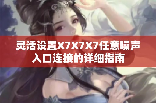 灵活设置X7X7X7任意噪声入口连接的详细指南
