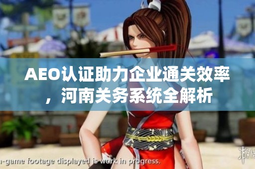 AEO认证助力企业通关效率，河南关务系统全解析