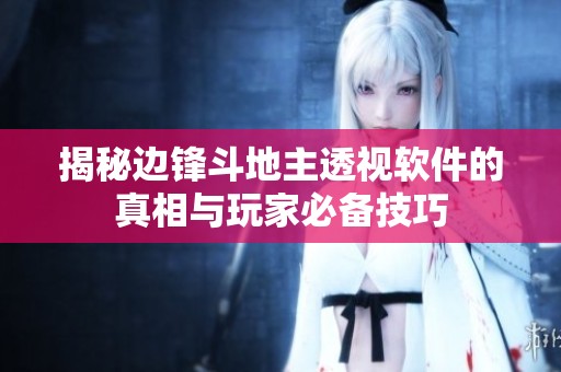 揭秘边锋斗地主透视软件的真相与玩家必备技巧