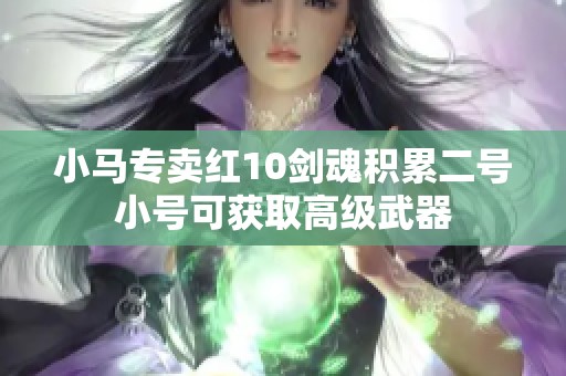 小马专卖红10剑魂积累二号小号可获取高级武器