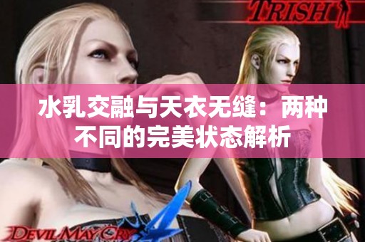水乳交融与天衣无缝：两种不同的完美状态解析