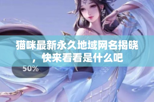 猫咪最新永久地域网名揭晓，快来看看是什么吧