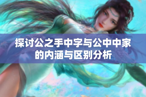 探讨公之手中字与公中中家的内涵与区别分析