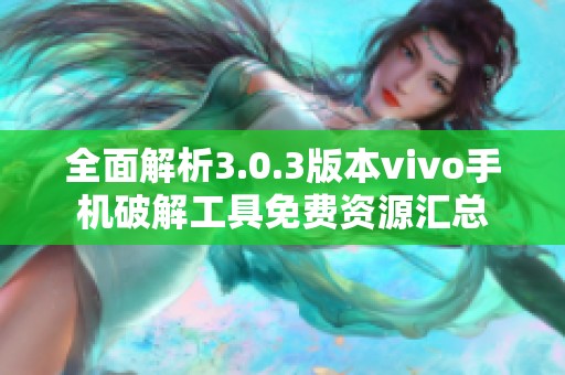 全面解析3.0.3版本vivo手机破解工具免费资源汇总