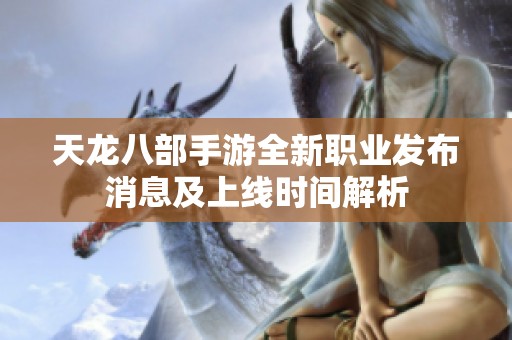 天龙八部手游全新职业发布消息及上线时间解析