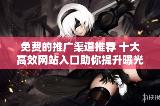 免费的推广渠道推荐 十大高效网站入口助你提升曝光率
