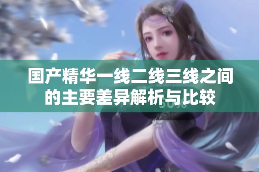 国产精华一线二线三线之间的主要差异解析与比较