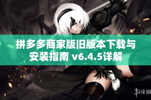 拼多多商家版旧版本下载与安装指南 v6.4.5详解