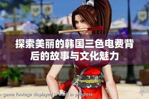 探索美丽的韩国三色电费背后的故事与文化魅力