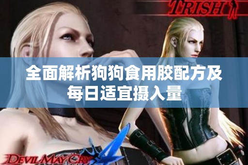 全面解析狗狗食用胶配方及每日适宜摄入量