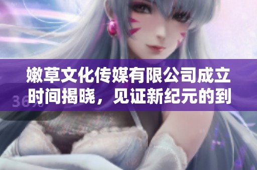 嫩草文化传媒有限公司成立时间揭晓，见证新纪元的到来