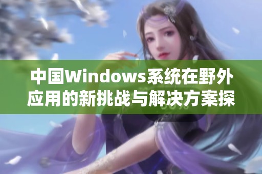 中国Windows系统在野外应用的新挑战与解决方案探讨