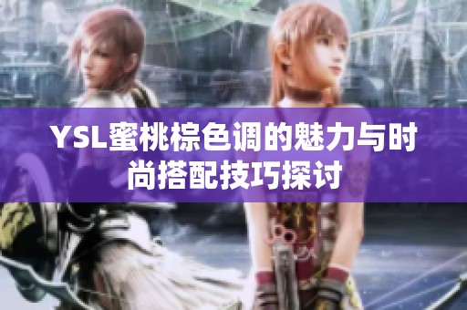 YSL蜜桃棕色调的魅力与时尚搭配技巧探讨