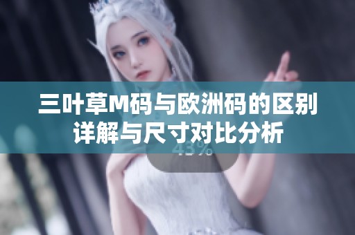 三叶草M码与欧洲码的区别详解与尺寸对比分析