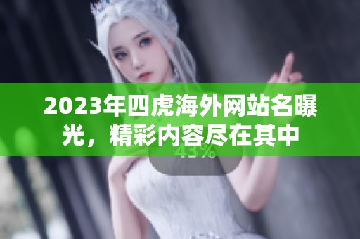 2023年四虎海外网站名曝光，精彩内容尽在其中
