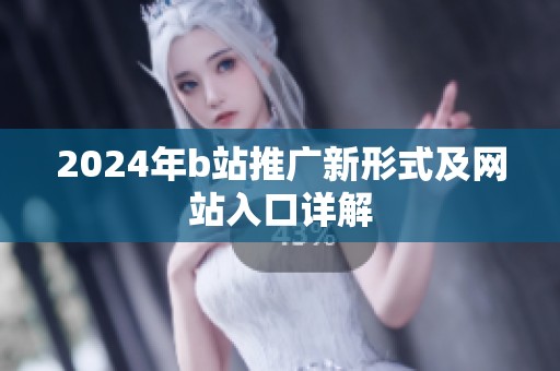 2024年b站推广新形式及网站入口详解
