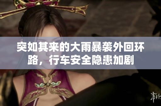 突如其来的大雨暴袭外回环路，行车安全隐患加剧