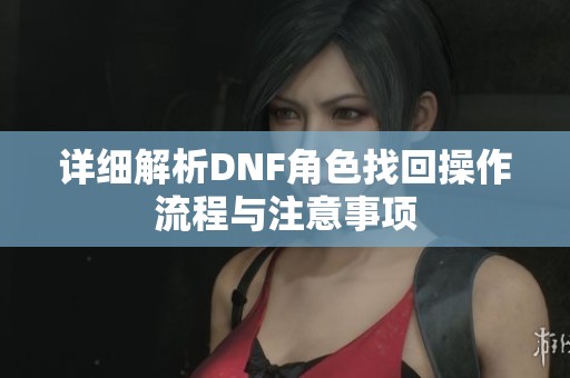 详细解析DNF角色找回操作流程与注意事项