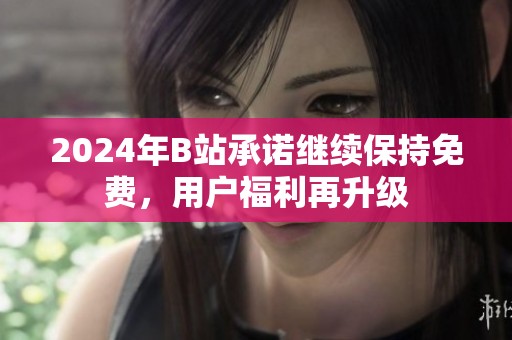 2024年B站承诺继续保持免费，用户福利再升级