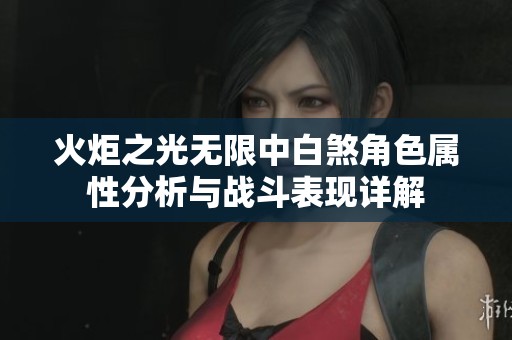 火炬之光无限中白煞角色属性分析与战斗表现详解