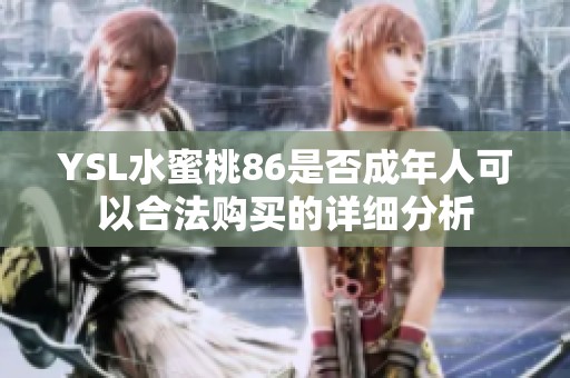 YSL水蜜桃86是否成年人可以合法购买的详细分析