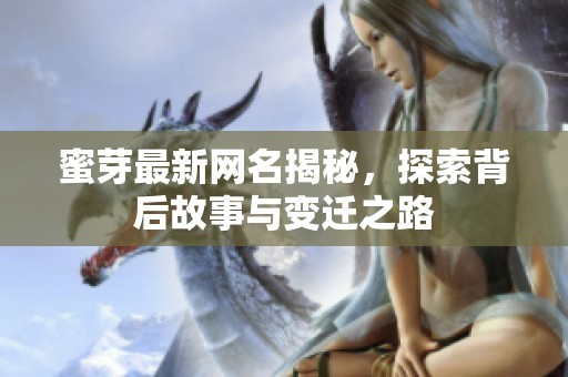 蜜芽最新网名揭秘，探索背后故事与变迁之路
