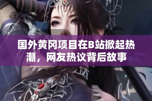 国外黄冈项目在B站掀起热潮，网友热议背后故事