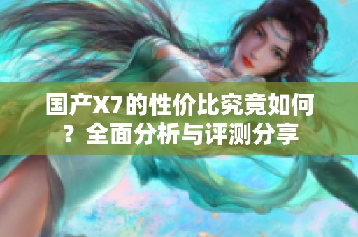 国产X7的性价比究竟如何？全面分析与评测分享
