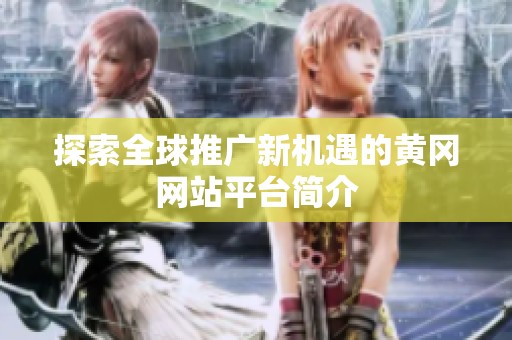 探索全球推广新机遇的黄冈网站平台简介
