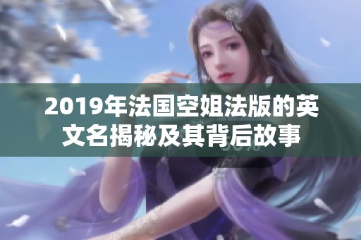 2019年法国空姐法版的英文名揭秘及其背后故事