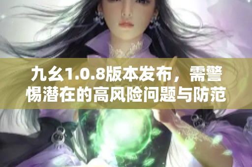 九幺1.0.8版本发布，需警惕潜在的高风险问题与防范措施