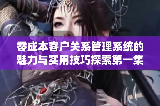 零成本客户关系管理系统的魅力与实用技巧探索第一集