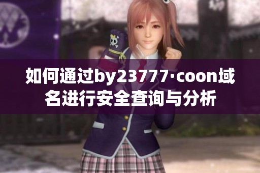 如何通过by23777·coon域名进行安全查询与分析