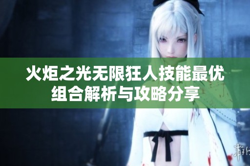火炬之光无限狂人技能最优组合解析与攻略分享
