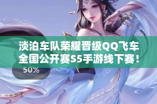 淡泊车队荣耀晋级QQ飞车全国公开赛S5手游线下赛！