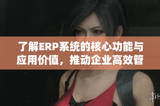 了解ERP系统的核心功能与应用价值，推动企业高效管理与运营