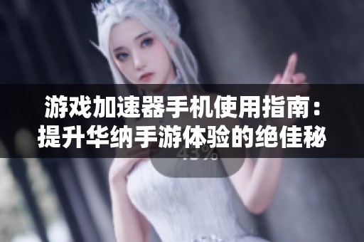 游戏加速器手机使用指南：提升华纳手游体验的绝佳秘笈