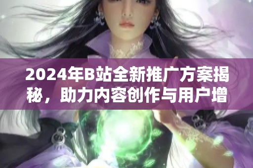 2024年B站全新推广方案揭秘，助力内容创作与用户增长