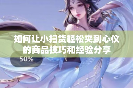 如何让小扫货轻松夹到心仪的商品技巧和经验分享