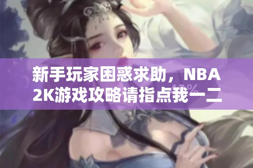 新手玩家困惑求助，NBA2K游戏攻略请指点我一二