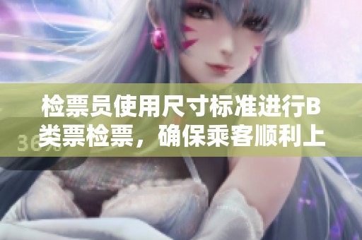 检票员使用尺寸标准进行B类票检票，确保乘客顺利上车