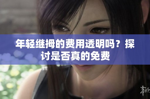 年轻继拇的费用透明吗？探讨是否真的免费