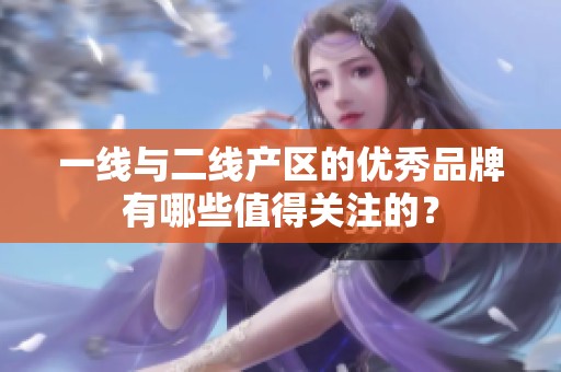 一线与二线产区的优秀品牌有哪些值得关注的？