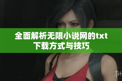全面解析无限小说网的txt下载方式与技巧
