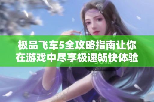 极品飞车5全攻略指南让你在游戏中尽享极速畅快体验