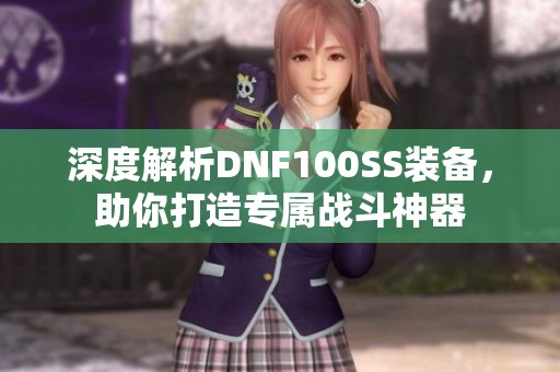 深度解析DNF100SS装备，助你打造专属战斗神器